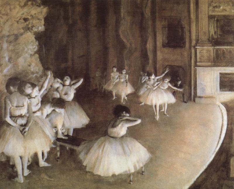 Rehearal of a Baller on Stage, Edgar Degas